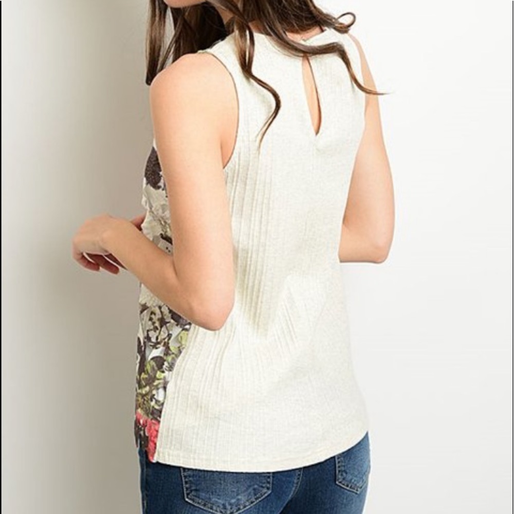 LAST DAY‼️ White Floral Lace Tank - Picture 2 of 8